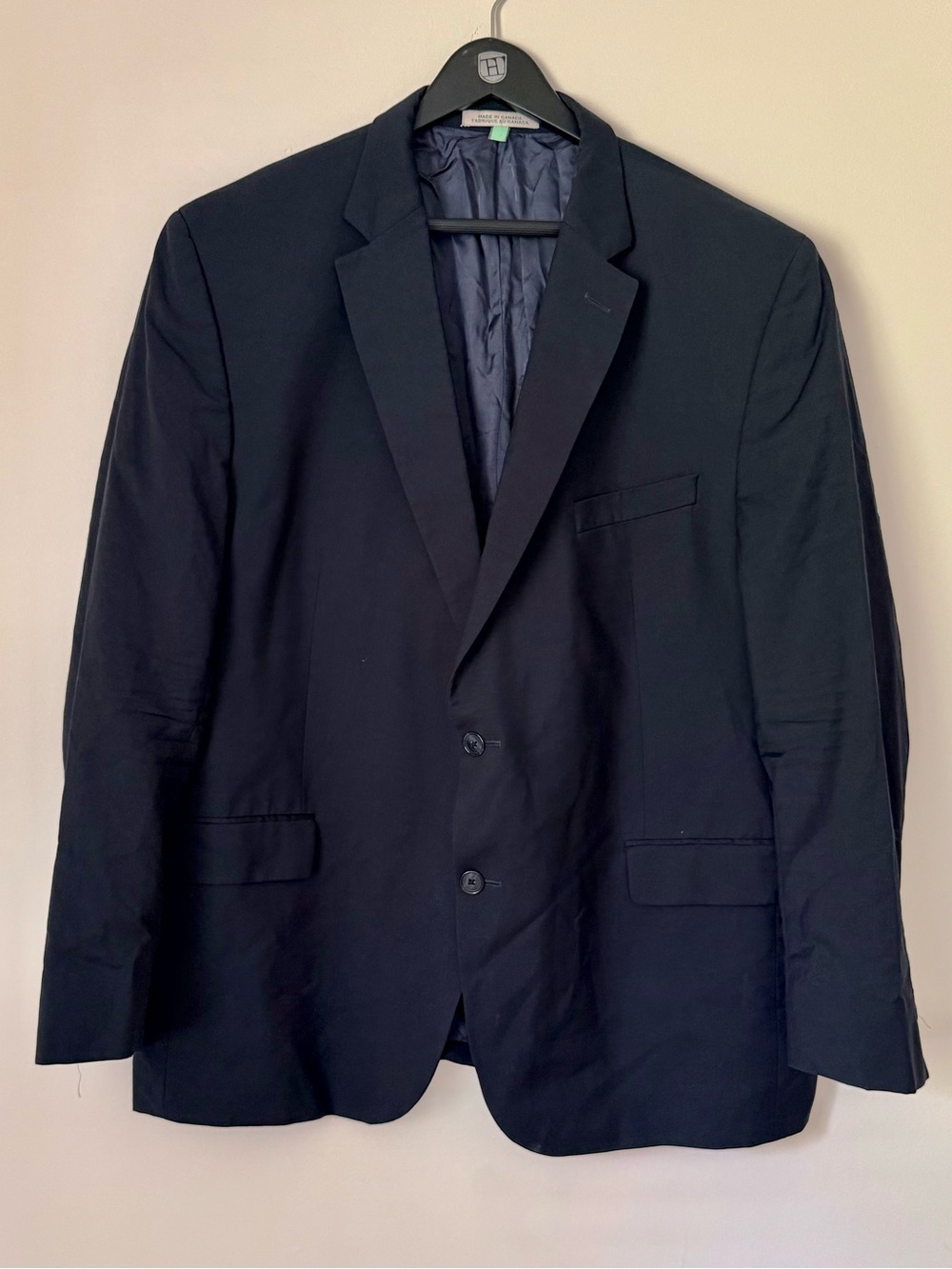 MARZOTTO Made in Italy Classic Navy Two-Button Blazer - Tailored Sport Jacket